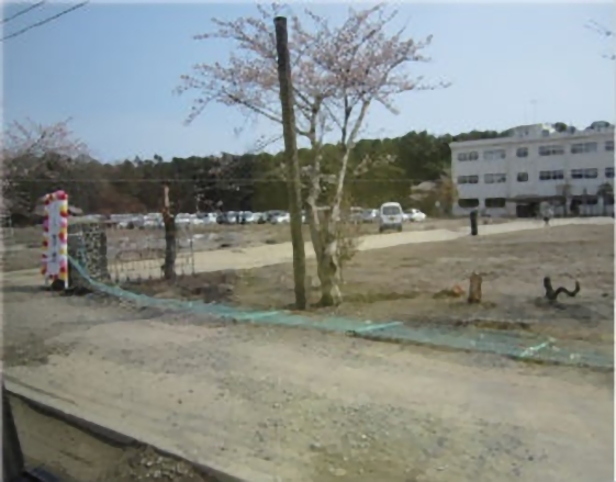 東日本大震災支援活動 2011.4.21 石巻市立渡波中学校