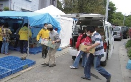 東日本大震災支援活動 物資・作業援助