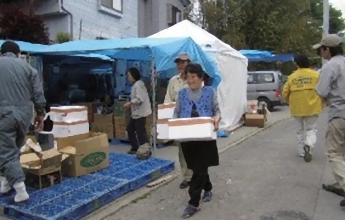 東日本大震災支援活動 物資・作業援助