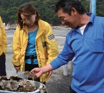 東日本大震災支援活動 被災地の皆さんの表情